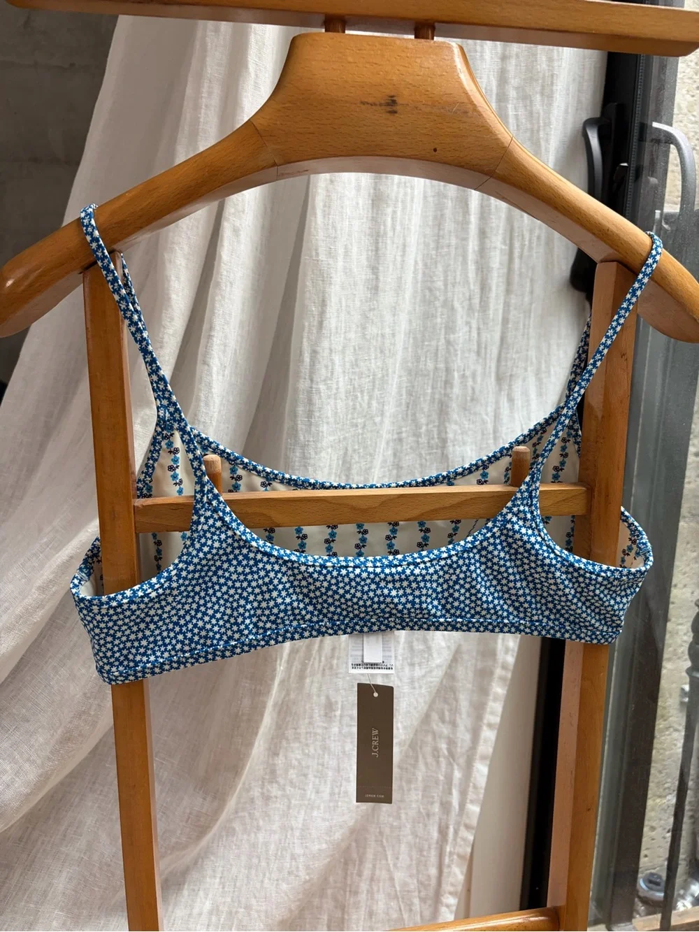 J. Crew Reversible Floral Bikini Bralette